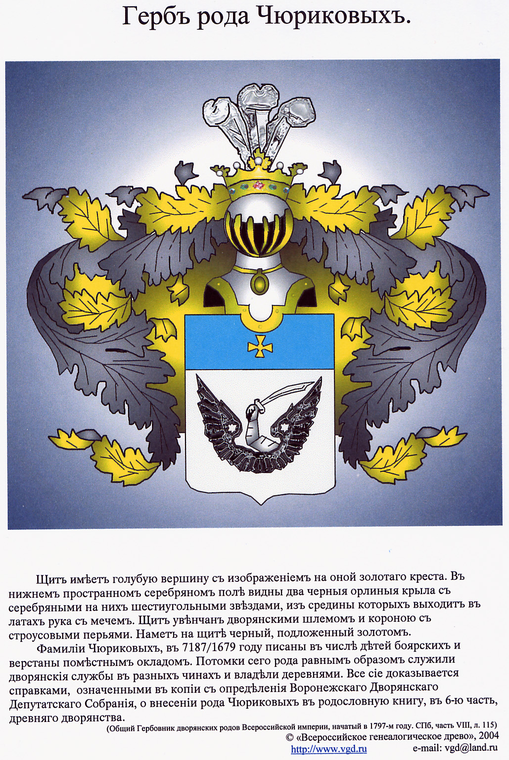 Герб фамилии Чуриковых